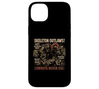Poster vintage del film Skeleton Outlaws Cowboy per Halloween Custodia per iPhone 14 Plus