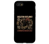 Poster vintage del film Skeleton Outlaws Cowboy per Halloween Custodia per iPhone SE (2020) / 7/8