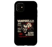 Poster vintage del film Vampiri della notte Halloween Custodia per iPhone 11