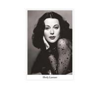 Poster vintage dell'attrice del film Hedy Lamarr, poster su tela, decorazione per camera da letto, sport, ufficio, stanza, regalo, senza cornice, 20 x 30 cm
