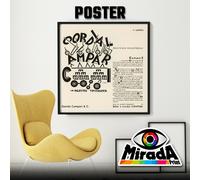 POSTER VINTAGE DEPERO FUTURISTA CAMPARI PALESTRA TIPOGRAFICA APERITIVO BAR QTY