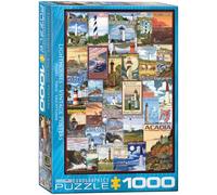 Puzzle Eurographics poster vintage dei fari 1000 pezzi