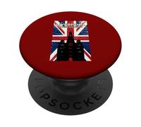 Poster vintage di Liverpool, iconico edificio sulla bandiera del Regno Unito PopSockets PopGrip Adesivo