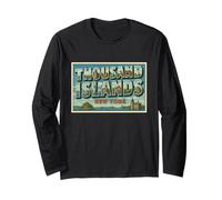 Poster Vintage di Viaggio Thousand Islands New York Maglia a Manica