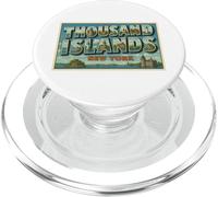 Poster vintage di viaggio Thousand Islands New York PopSockets PopGrip per MagSafe