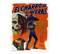 Poster vintage film arte da parete - El Charro de las Calaveras Home Decor