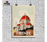 POSTER vintage FIRENZE Florence città arte Italia turismo TOP QUALITY GRAPHICS