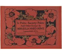 Poster vintage floreale da parete - Julia Ward Howe Cover Design