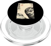 Poster vintage giapponese gufo retrò uccello grafico Artq PopSockets PopGrip per MagSafe