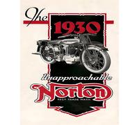 Poster vintage inavvicinabile per moto Norton 1930 - 12X16/16X20/18X24/24X36