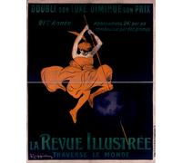 Poster Vintage Mappamondo Francese - Elegante Donna Wall Art -...