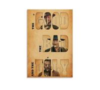 Poster vintage Movie The Good The Bad And The Ugly Fan Art, poster decorativo da parete, per soggiorno, camera da letto, decorazione da parete, decorazione moderna per camera familiare, 20 x 30