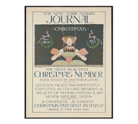 Poster vintage natalizio da parete - illustrazione del New York Journal