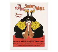 Poster vintage New York Sunday World Wall Art qualità premium