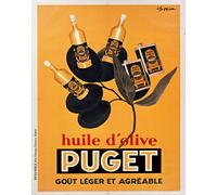 Poster vintage olio d'oliva - pubblicità francese Puget Wall Art -...