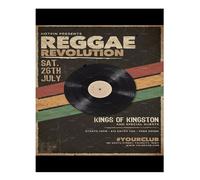 Poster vintage Reggae Revolution arte da parete per arredamento casa arte...