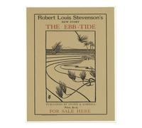 Poster vintage scena oceanica arte da parete - The Ebb-Tide di R.L. Stevenson