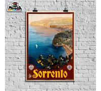 POSTER vintage SORRENTO Napoli città Penisola Sorrentina mare estate QUALITY