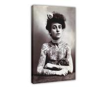 Poster vintage su tela con immagine di Lady Maud Wagner 1907, decorazione artistica da parete per camera da letto, ufficio, camera da letto, regalo, 30 x 45 cm