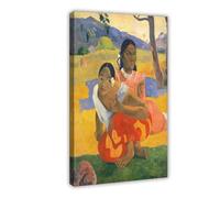 Poster vintage su tela con stampa artistica da parete con scritta "When Will You Marry", 50 x 75 cm