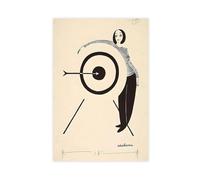 Poster vintage su tela, motivo: donna e obiettivo, decorazione per camera da letto, paesaggio decorativo, regalo, 30 x 45 cm