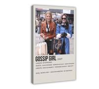 Poster vintage su tela, motivo: Gossip Girl, serie Gossip Girl, decorazione artistica da parete per soggiorno, camera da letto, stile cornice, 20 x 30 cm