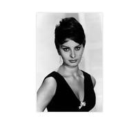 Poster vintage su tela, motivo: Sophia Loren, decorazione per camera da letto, sport, ufficio, camera da letto, regalo, senza cornice, 30 x 45 cm