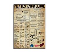 Poster Vintage Sulla Conoscenza Del Pilates, Benefici Del Pilates, Poster Degli Esercizi, Poster Dello Yoga Pilates, Arte Del Pilates, Conoscenza Del Pilates, Regali Pilates 50Cmx70Cm Senza Telaio