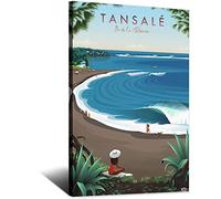 Poster vintage Tan Salé Réunion Island Travel Poster su tela da parete Home Room Decor Art Poster pittura immagine stampa regalo poster