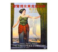 Poster Vintage Tokyo Peace Exhibition Wall Art 1922 Qualità Premium