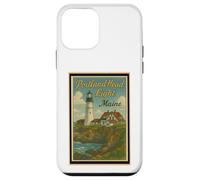 Poster vintage vintage Portland Head Light Maine ME Coast Custodia per iPhone 12 mini