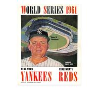 Poster vintage World Series 1961 Wall Art - Yankees vs. Reds
