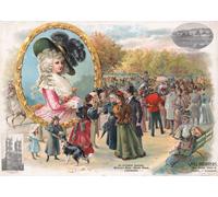 Poster vittoriano scena di Hyde Park Wall Art - stampa vintage di Londra