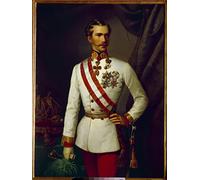 Poster Wall Art Art Poster Stampe Pittura ad Olio Ritratto di Francesco Giuseppe d'Austria aveva anni in uniforme cerimoniale Dipinto di Xaver Winterhalter per la Decorazione Della Parete 60x90cm