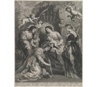 Poster Wall Art di Santa Caterina incoronata la Vergine -...