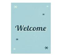 Poster Welcome Typography Wall Art - Decorazione in stile retrò qualità...