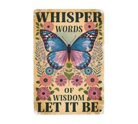 Poster WhisPer Words Of Wisdom Let It Be Cartello In Metallo Aziendale Cartelli In Latta Per bagno Toilette M