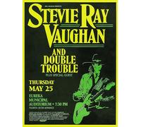 Postercinema Stevie Ray Vaughan & Double Trouble at Eureka Municipal Auditorium CA 1989 - poster cm. 30 x 40