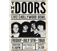Postercinema The Doors Live at The Hollywood Bowl 1968 - poster cm. 30 x 40