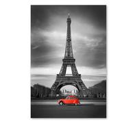 Postereck - 0437 - Parigi, Torre Eiffel Auto Francia Anatra Rossa - Decorazione da Parete, Stampa Fotografica, Arredamento Interni, Quadri - Poster - 3:2-91,0 cm x 61,0 cm