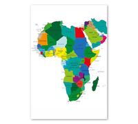 Postereck - 0936 - Mappa politica, Africa, Medio Oriente, paesi, continente - Decorazione Aula Scolastica, Materiale Didattico, Insegnamento, Quadri - Poster - 3:2-30,0 cm x 20,0 cm