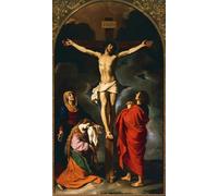 POSTERIIk Dipinti Famosi Arte della tela Poster con artistiche Crucifixión de Guercino per L'arredamento del Soggiorno 60x90cm