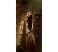 POSTERIIk Dipinti Famosi Arte della tela Poster con artistiche el ratón de biblioteca de Carl Spitzweg per la Decorazione Della Parete 60x90cm