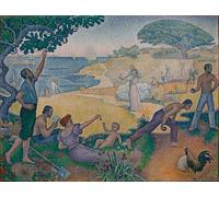 POSTERIIk Dipinti Famosi Arte della tela Poster con artistiche en el Tiempo de la Armonía, la Edad de Oro No Está en el Pasado por Paul Signac per la Decorazione Della Parete 60x90cm