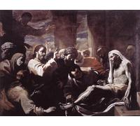 POSTERIIk Dipinti Famosi Arte della tela Poster con artistiche La Resurrección de Lázaro de Mattia Preti per Decorazioni per la Casa 60x90cm