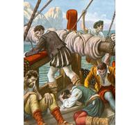 POSTERIIk Dipinti Famosi Arte della tela Poster con artistiche La tripulación del buque español Trinidad diezmada por Tancredi Scarpelli per la Decorazione Della Parete 60x90cm