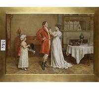 POSTERIIk Dipinti Famosi Arte della tela Poster con artistiche Te deseo suerte de George Goodwin Kilburne per L'arredamento del Soggiorno 60x90cm