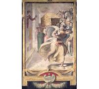 POSTERIIk Dipinti Famosi Arte della tela Poster con artistiche un día de verano en el jardín del hospital St Bartholomew de Henry William Brewer per Decorazioni per la Casa 60x90cm