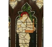 POSTERIIk Dipinti Famosi Arte Dipinto Pittura Astratta Detalle de Santa Cecilia de Edward Burne Jones per la Decorazione Della Parete 60x90cm