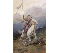 POSTERIIk Dipinti Famosi Arte Dipinto Pittura Astratta el soldado de caballería polaco Pathfinder en un cargador blanco de Jozef Brandt per L'arredamento del Soggiorno 60x90cm